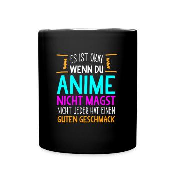 Anime Manga Japan - Tasse einfarbig - Schwarz - Vorne