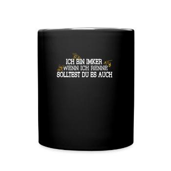 Bienenzüchter - Tasse einfarbig - Schwarz - Vorne