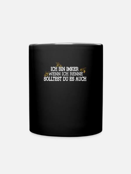 Bienenzüchter - Tasse einfarbig - Schwarz