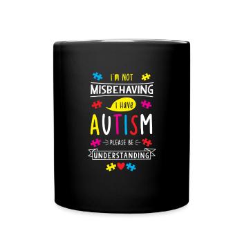 L'autisme - Mug uni - noir - Devant