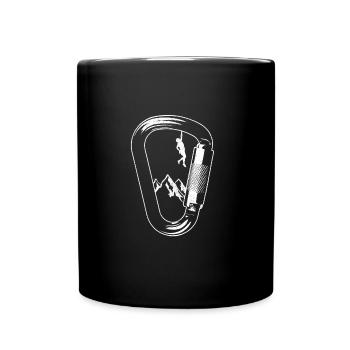 Grimpeur grimpeur mousqueton - Mug uni - noir - Devant