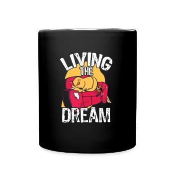 Sleeping duck dream - Full Colour Mug - black - Front