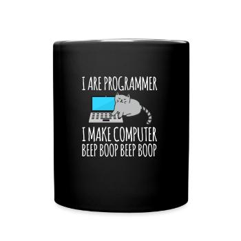 funny funny humor fun laugh funny funny humor - Full Colour Mug - black - Front