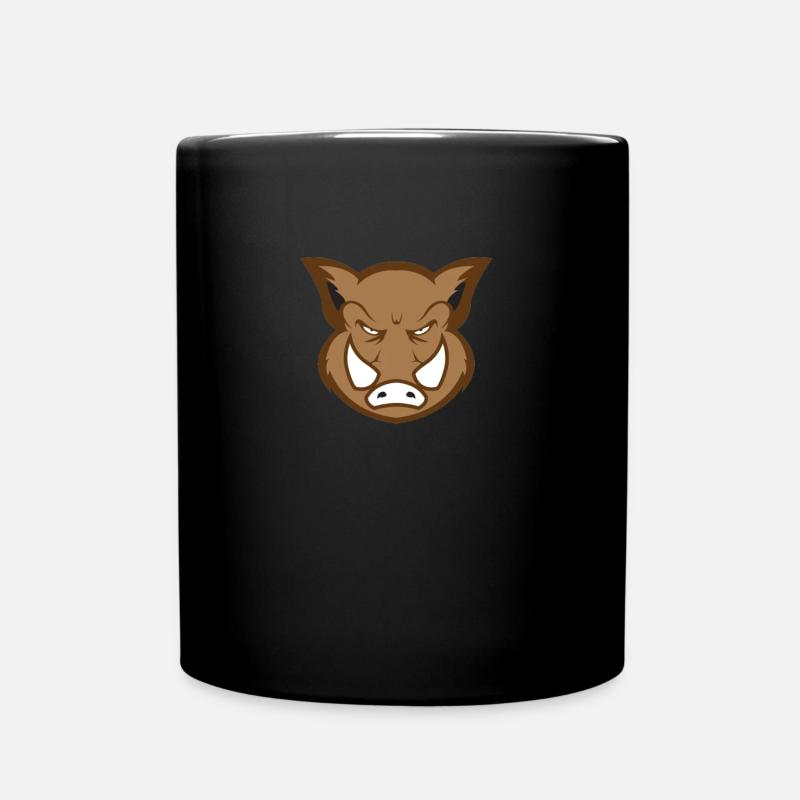 Wildschwein - Tasse einfarbig - Schwarz