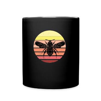 Apiculteur abeille apiculture abeille chuchotant cadeau - Mug uni - noir - Devant