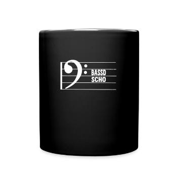 Tuba E-Bass Kontrabass Bayern - Tasse einfarbig - Schwarz - Vorne
