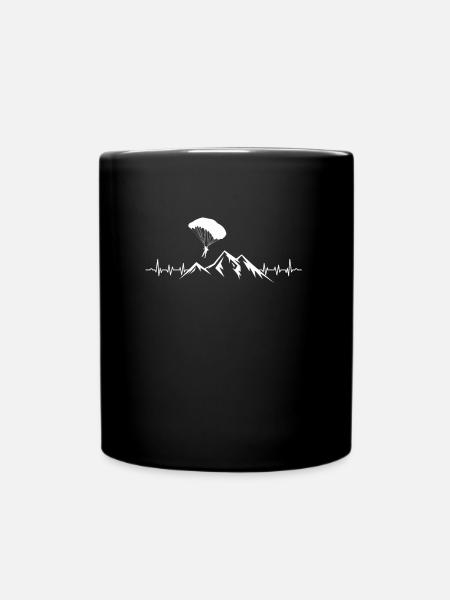 Fallschirm Springer Parachute - Tasse einfarbig - Schwarz