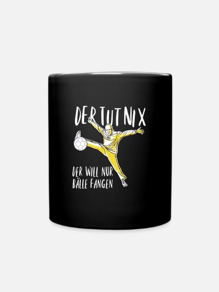 handball torwart handball handballer geschenk - Tasse einfarbig - Schwarz