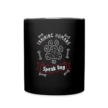 Cadeau d’entraîneur de chien - les gens s’entraînent - Mug uni - noir - Devant