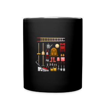 Garden gardening tool - Full Colour Mug - black - Front