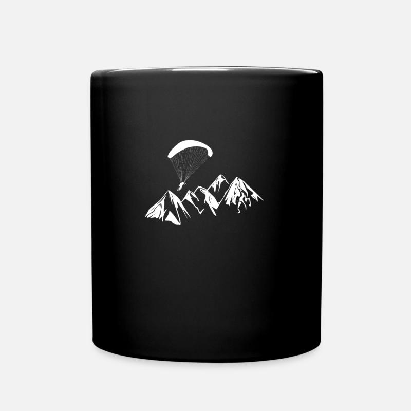 Montagnes de parapente - Mug uni - noir