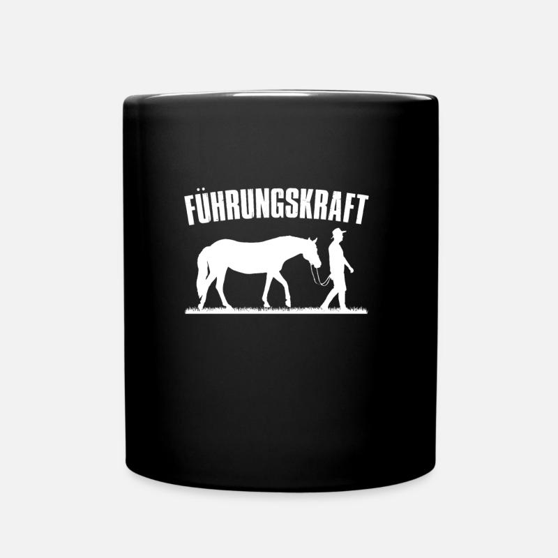 Führungskraft Pferde - Tasse einfarbig - Schwarz