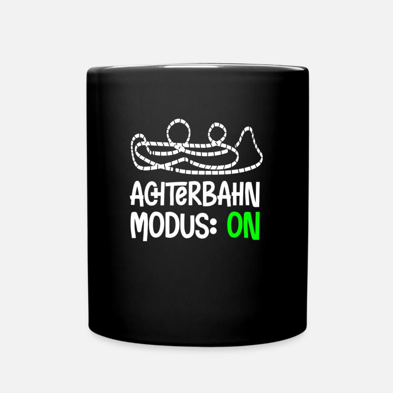 Achterbahn Modus Freak Junkie Freizeitpark - Tasse einfarbig - Schwarz