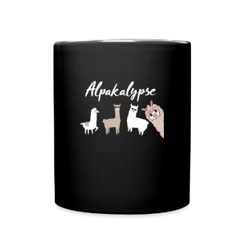 Alpaca ppse - Full Colour Mug - black - Front