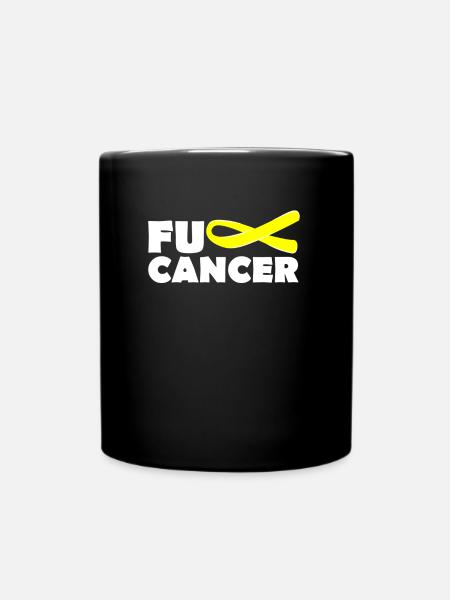 Fuck Cancer - Tasse einfarbig - Schwarz