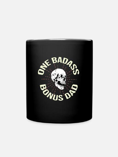 Un papa bonus badass - Mug uni - noir