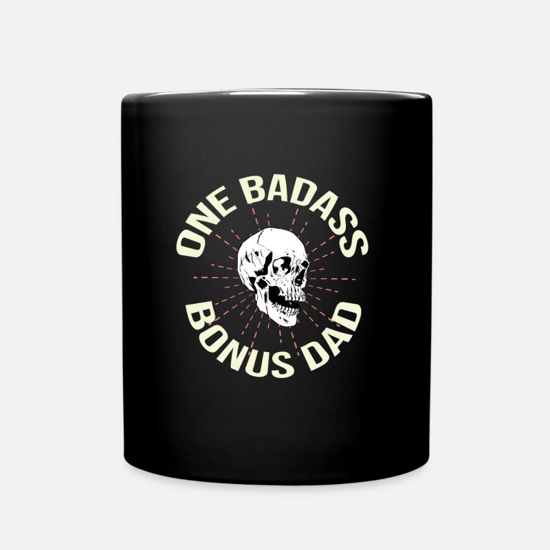 Un papa bonus badass - Mug uni - noir