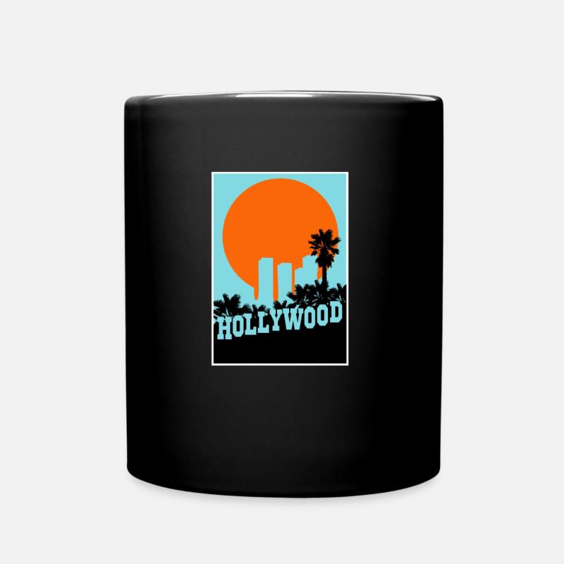 Hollywood Vintage Design - Tasse einfarbig - Schwarz