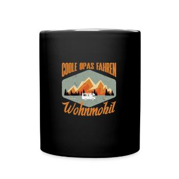 Papy Papa Camping Camping Wilderness - Mug uni - noir - Devant