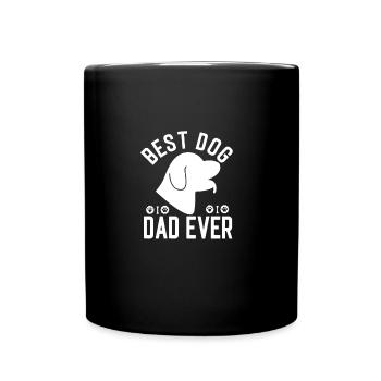 Dog dad animal lover pets - Full Colour Mug - black - Front