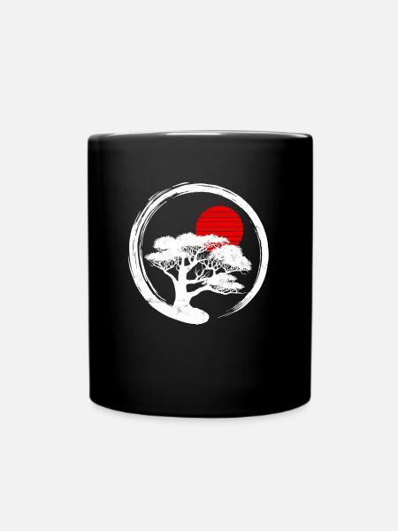 Bonsai tree - Full Colour Mug - black