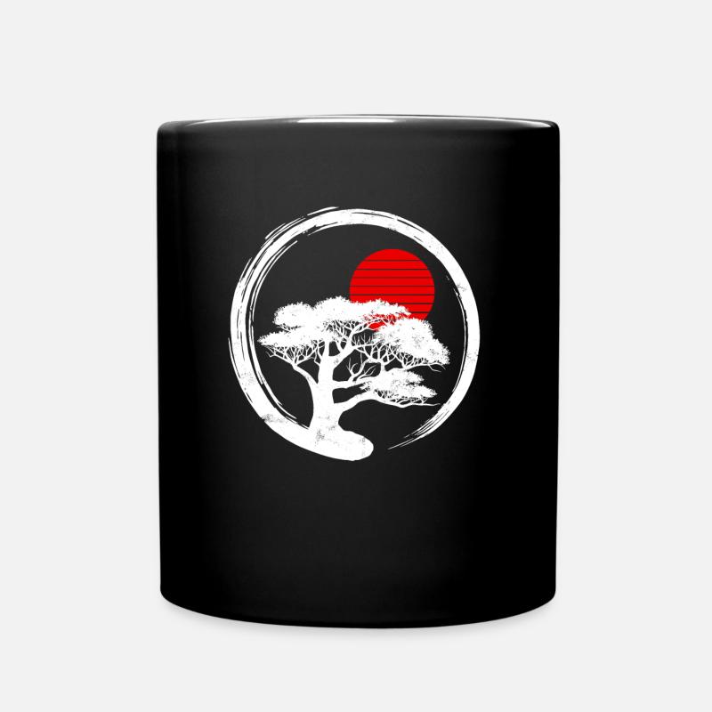 Bonsai Baum - Tasse einfarbig - Schwarz