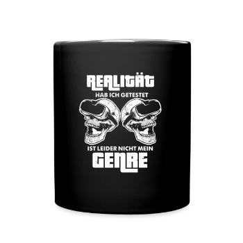 Realität Halloween Gaming Zocker Videospiele - Tasse einfarbig - Schwarz - Vorne