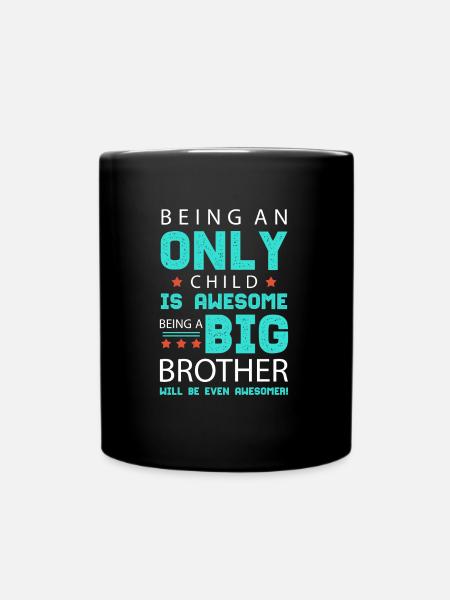 Ser un hermano mayor es una maravilla - Ensfarvet krus - sort