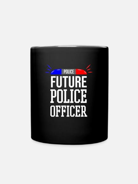 Futur policier - Mug uni - noir