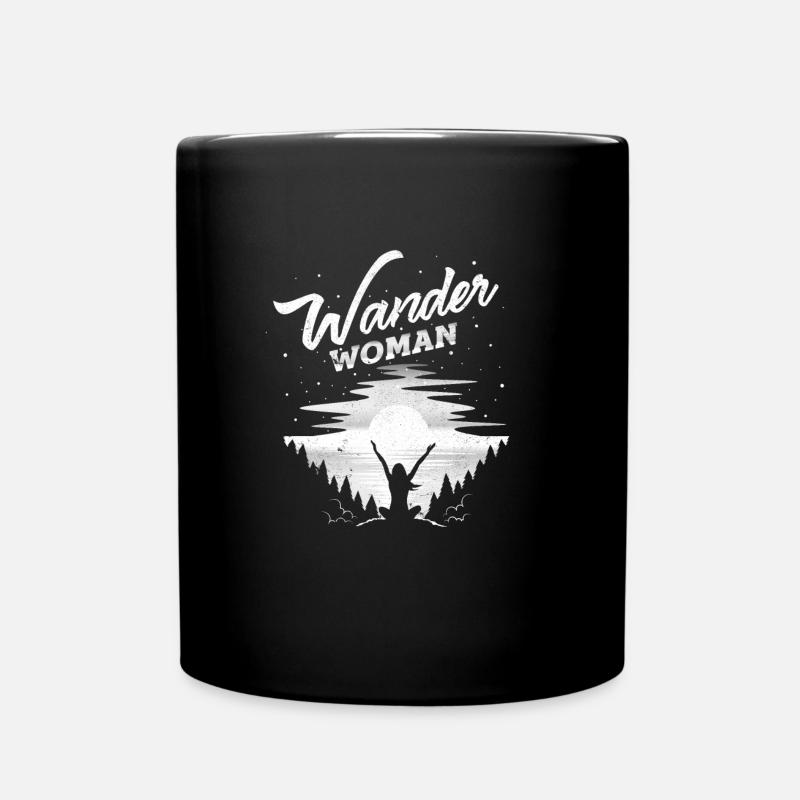 WANDER WOMAN Wandern - Tasse einfarbig - Schwarz