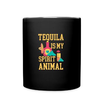 Tequila Spirit Animal Alcohol Lover - Full Colour Mug - black - Front