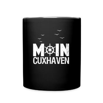 Moin Cuxhaven Nordsee - Tasse einfarbig - Schwarz - Vorne