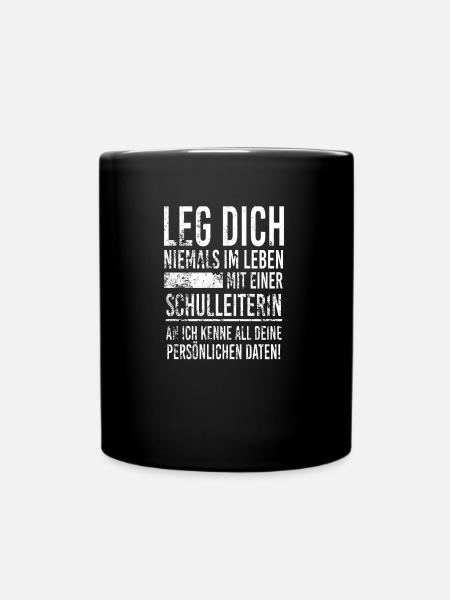 Schulleiterin - Tasse einfarbig - Schwarz