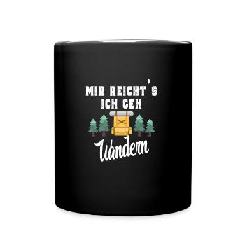Mountaineers hiking hikers - Full Colour Mug - black - Front
