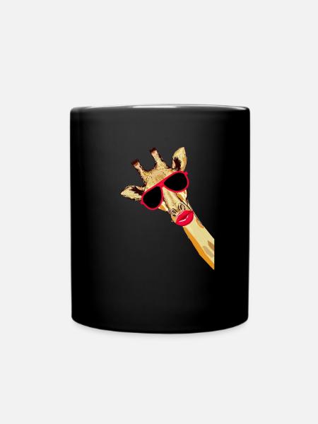 Giraffe Fun pour femmes et filles - Mug uni - noir