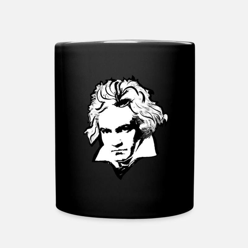 Beethoven - Tasse einfarbig - Schwarz
