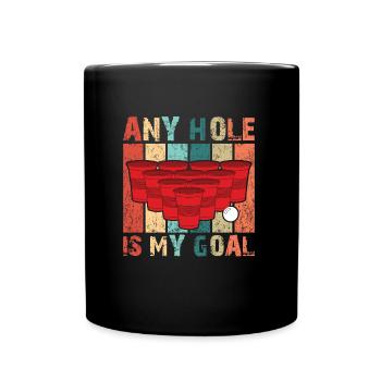 Bierpong Beerpong Drinking Game Drinking Gift Idea - Full Colour Mug - black - Front