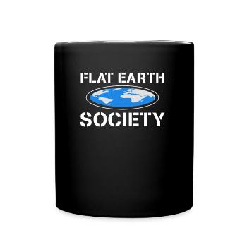 Flat Earth Society - Mug uni - noir - Devant