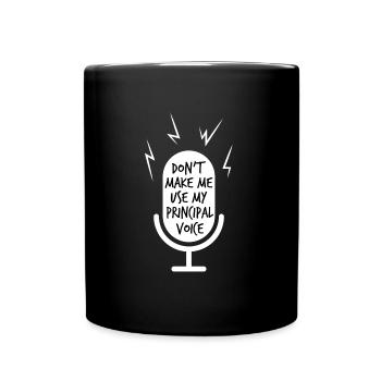Schulleiter Geschenk - Tasse einfarbig - Schwarz - Vorne