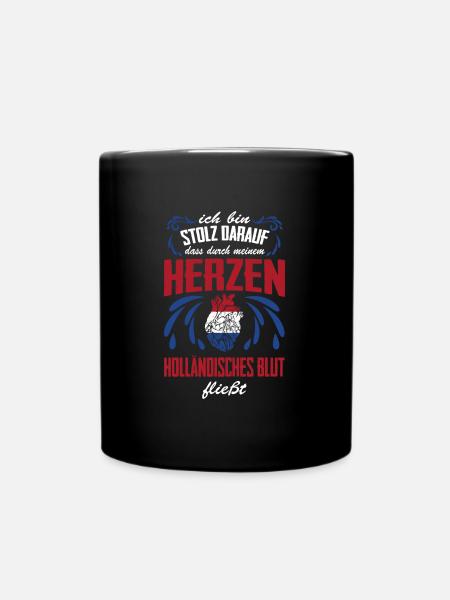 Holländisches Blut Holland Niederlande Amsterdam - Tasse einfarbig - Schwarz