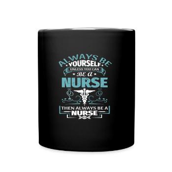 Nurse nurses hospital - Full Colour Mug - black - Front