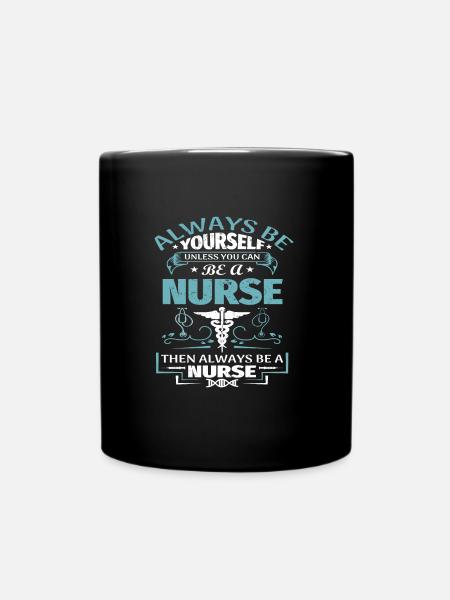 Nurse nurses hospital - Full Colour Mug - black