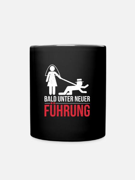 JGA Party Bald unter neuer Führung - Tasse einfarbig - Schwarz