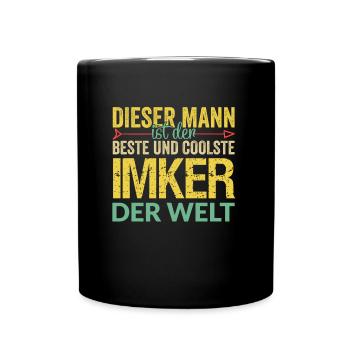Imker - Tasse einfarbig - Schwarz - Vorne