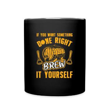 Craft beer type of beer saying - Full Colour Mug - black - Front