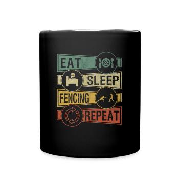 Fencing fencing - Full Colour Mug - black - Front