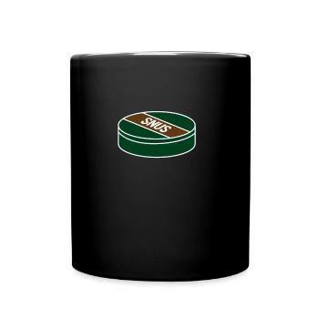 Snus - Tasse einfarbig - Schwarz - Vorne