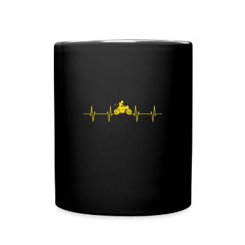 Cadeau Evolution moto moto scooter - Mug uni - noir - Devant