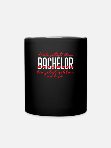 Bachelor - Tasse einfarbig - Schwarz