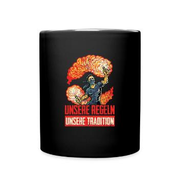 Feuerwerk ist kein Verbrechen Pyro Ultras - Tasse einfarbig - Schwarz - Vorne
